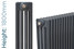 NF4-A-1800-TH - Infinity Anthracite 4 Column Radiator 12 Sections H1800mm X W576mm NF4-A-1800-TH - Infinity Anthracite 4 Column Radiator 12 Sections H1800mm X W576mm